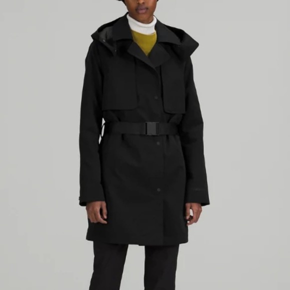lululemon athletica Jackets & Blazers - NWT lululemon Always There Trench Coat Black